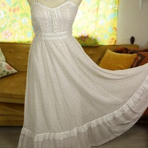 Gunne Sax Pink Calico Sundress